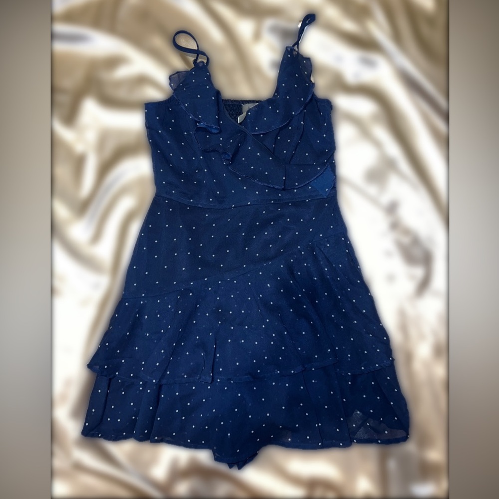 Japna Women's Ruffle Poka Dot Romper